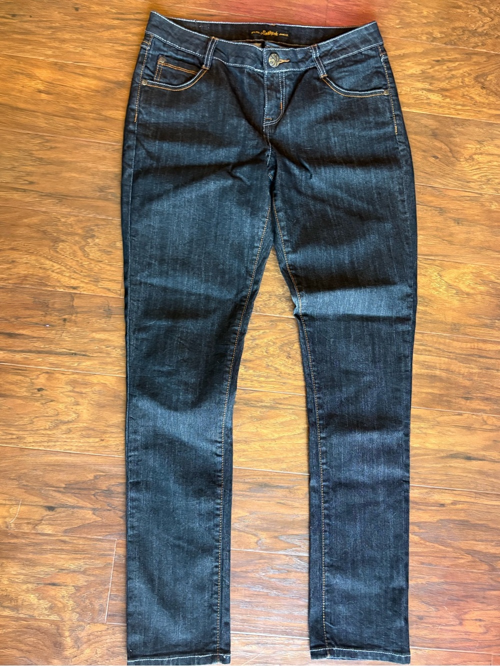 Southpole Skinny Jeans Black Dark Wash Juniors Size 9